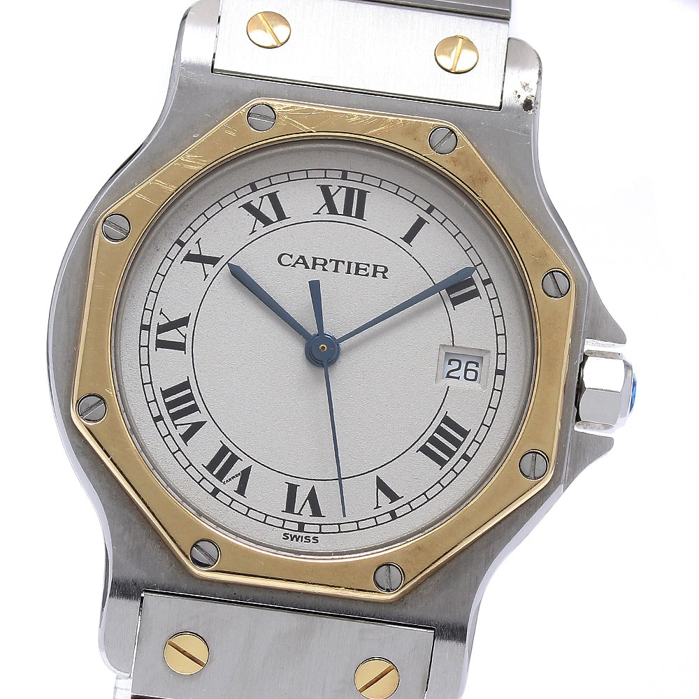 カルティエ サントスオクタゴン LM W2001583 メンズ 【中古】