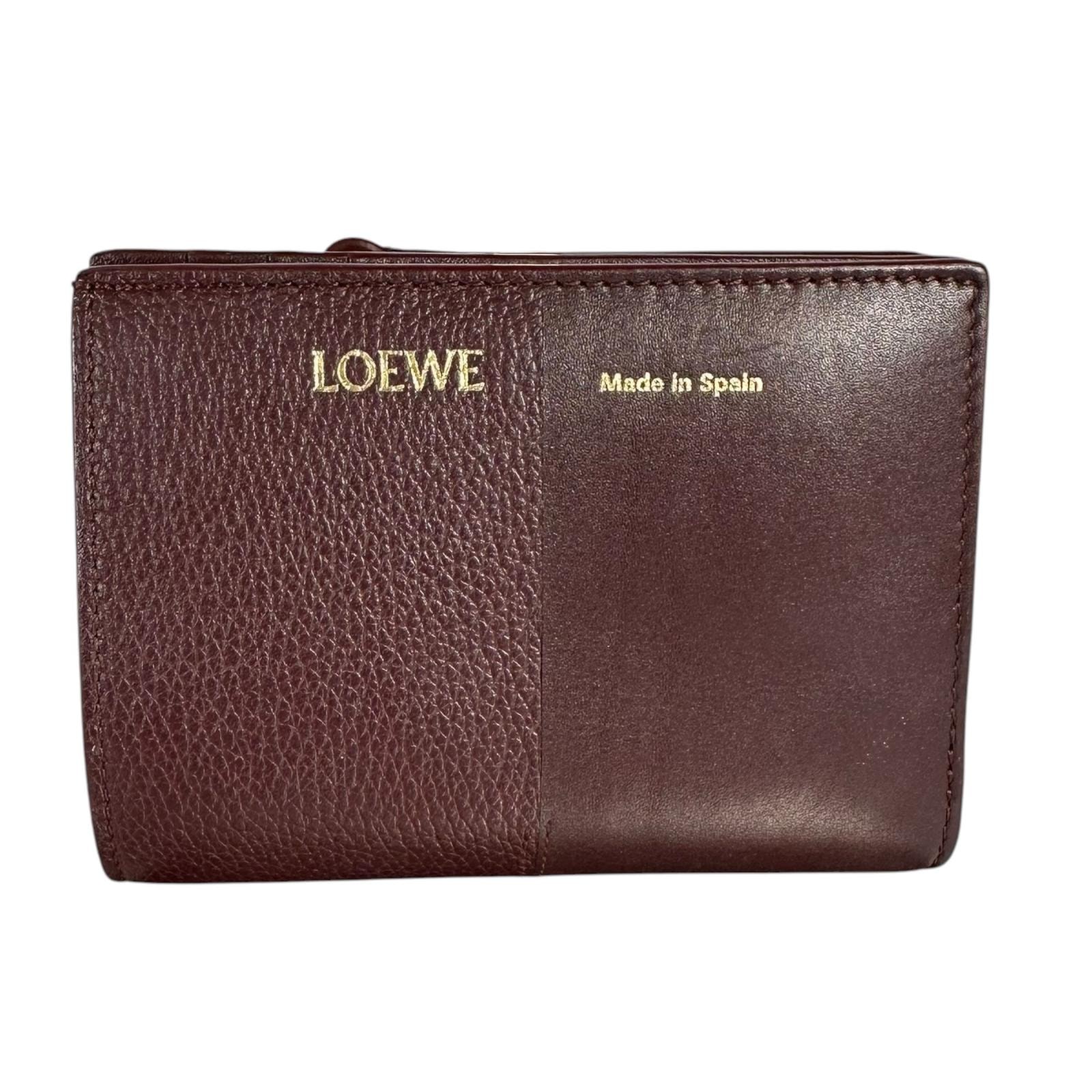 ロエベデュエット コンパクトウォレット 二つ折り財布 レディース
