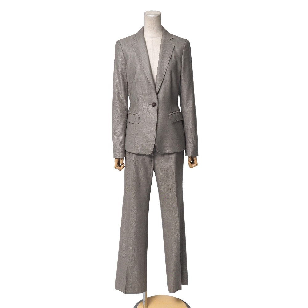 ■美品■MAX MARA マックスマーラ パンツスーツ サイズ38/36 テーラード ブレザー シングルジャケット スラックス ブランド古着【中古】RA8913