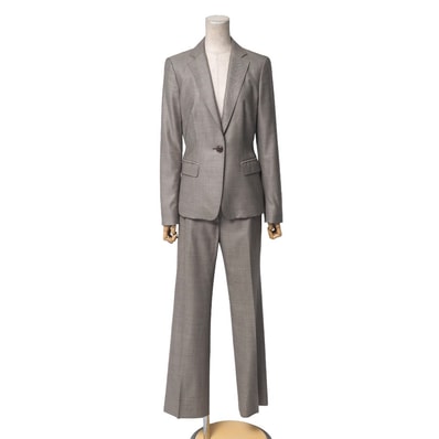 ■美品■MAX MARA マックスマーラ パンツスーツ サイズ38/36 テーラード ブレザー シングルジャケット スラックス ブランド古着【中古】RA8913