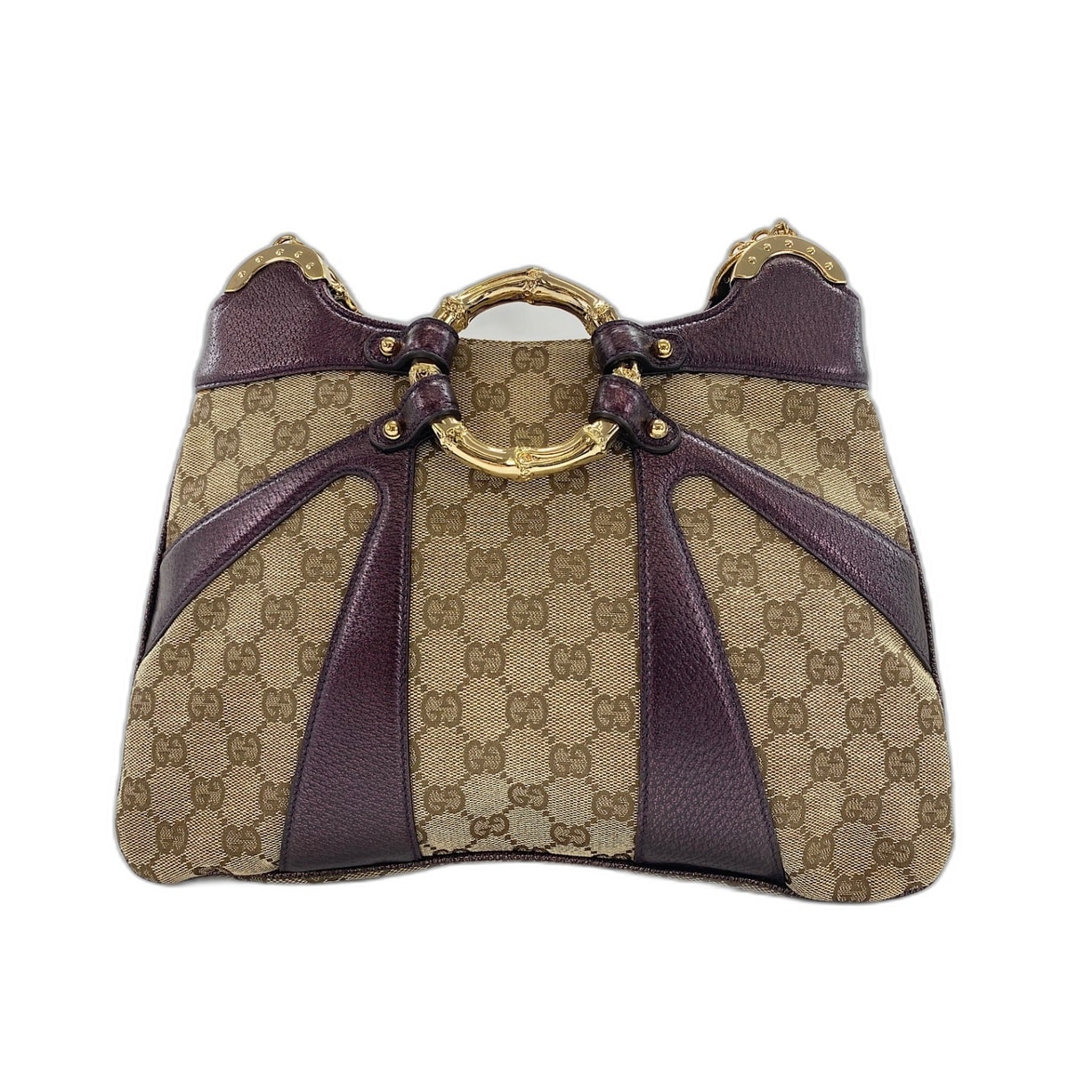 グッチ GUCCI バンブー ショルダーバッグ【中古】