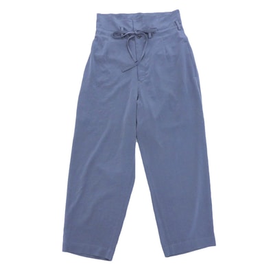ワイズ 美品 CREPE de CHINE ハイウエストパンツ ボトムス レディース ブルーグレー 1 YM-P05-500 1