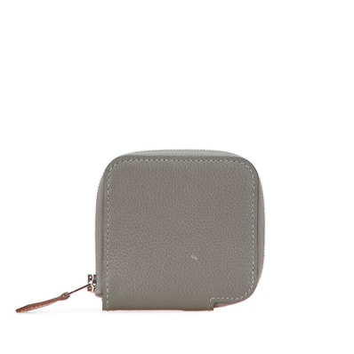 エルメス アザップ シルクイン コンパクト コインケース グリメイヤー グレー系 エバーカラー レディース HERMES 【中古】