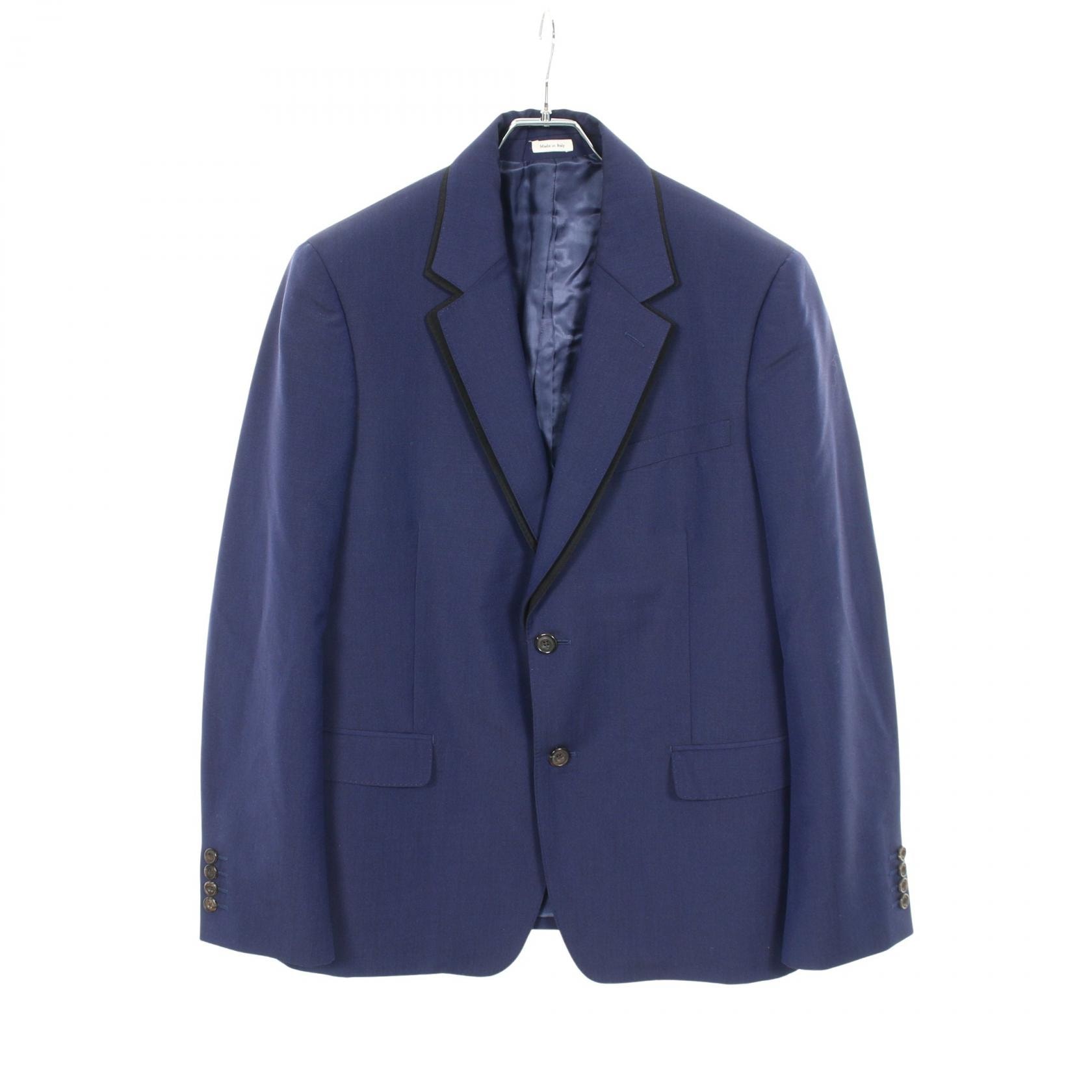 アレキサンダーマックイーン Alexander McQueen テーラードジャケット 衣料品 アウター ウール モヘヤ メンズ ブルー系 【中古】