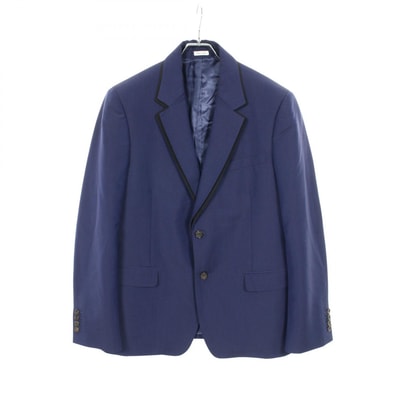 アレキサンダーマックイーン Alexander McQueen テーラードジャケット 衣料品 アウター ウール モヘヤ メンズ ブルー系 【中古】