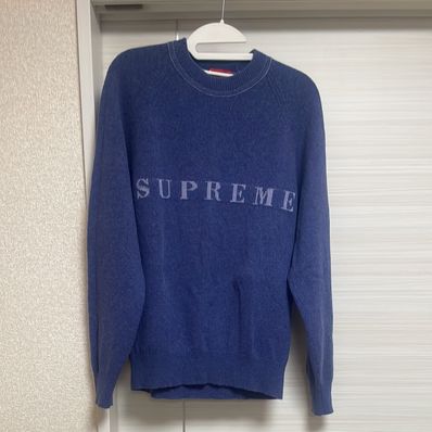 Supreme Stone Washed Sweater "Blue"