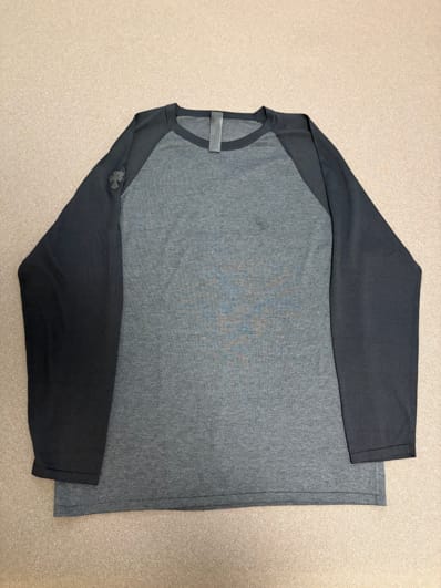 【新品未使用・2026SS最新作】クロムハーツ Y NOT トリプルクロスパッチ ラグラン ロンT 黒×灰 M CHROME HEARTS 3Cross Patch CH Logo Embroidery Raglan L/S T-Shirt Black