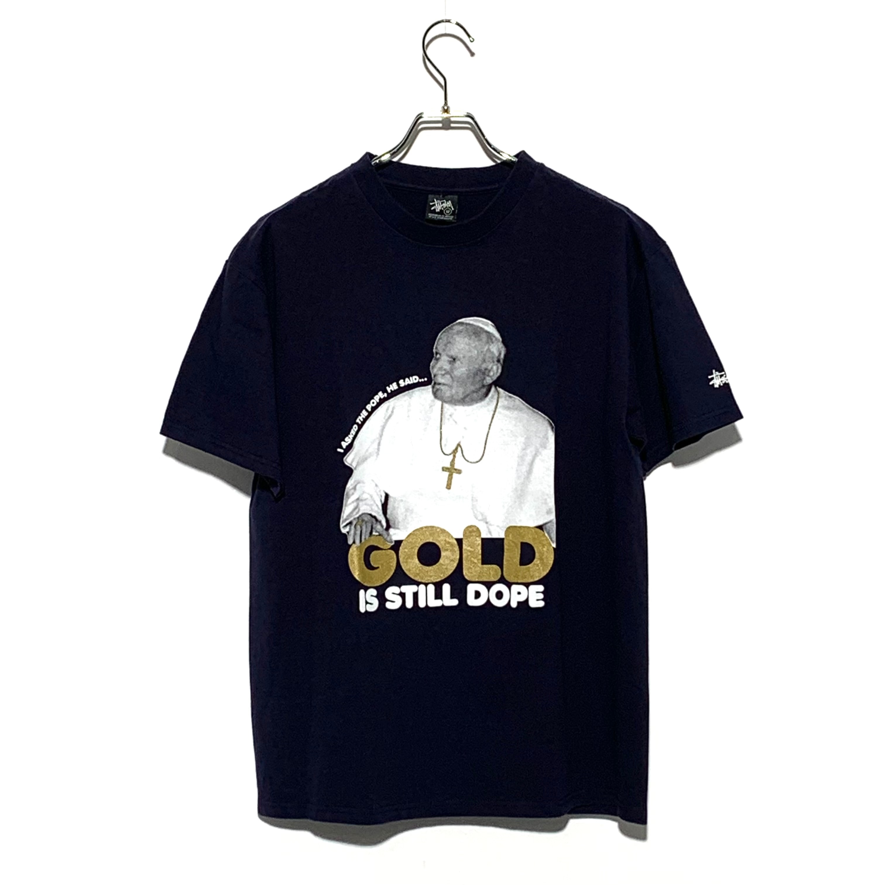 STUSSY The Pope of Rome SS TEE Navy