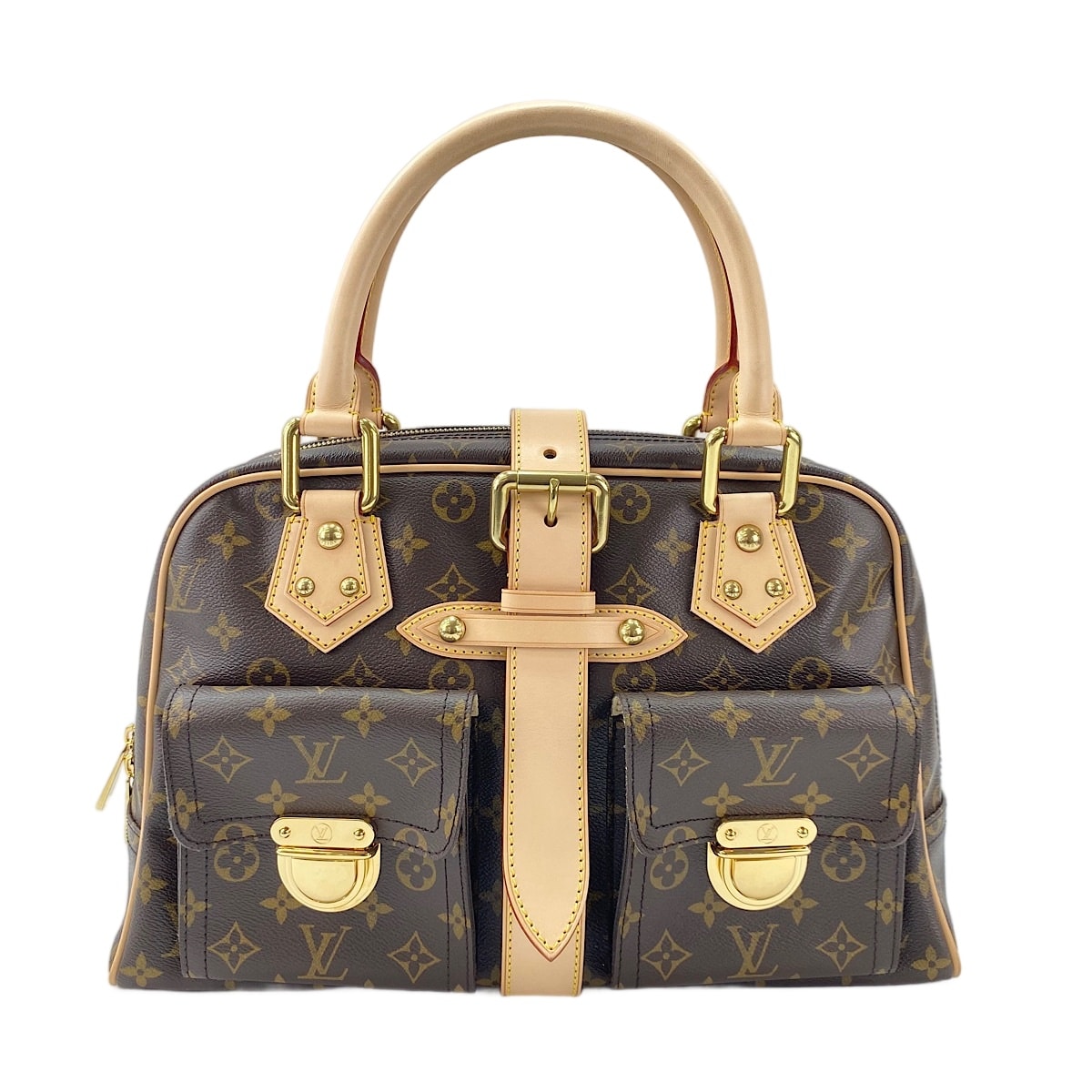 ヴィトン LV モノグラム マンハッタン GM ハンドバッグ【中古】