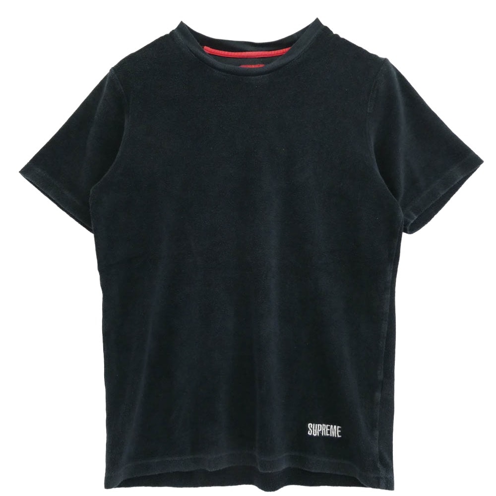 Supreme シュプリーム Tシャツ 14SS Terry Tee テリー パイル地 半袖 Tシャツ ブラック系 M【中古】