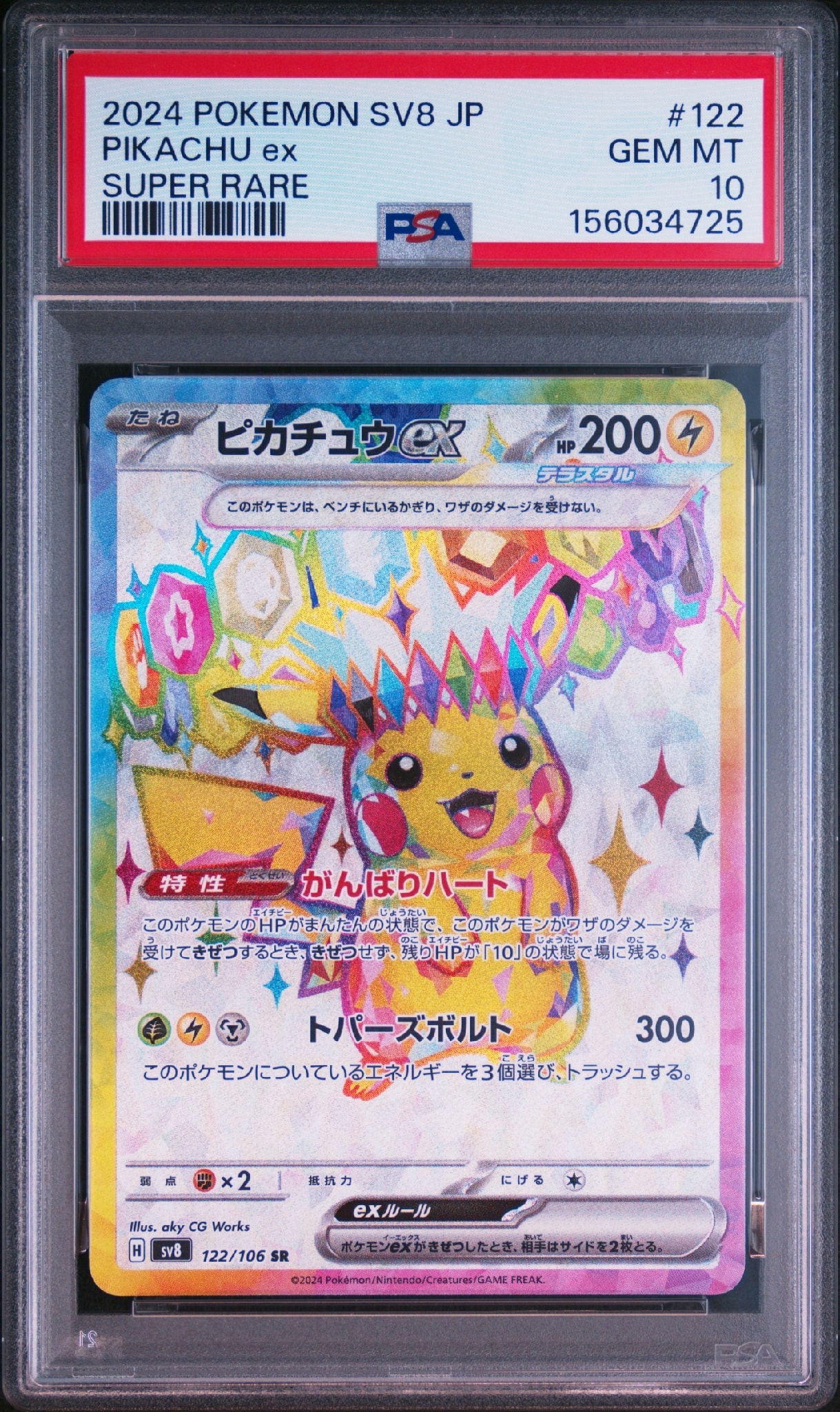 ポケモンカード 超電ブレイカー ピカチュウex SR SV8 122/106 ピカチュウex SR [SV8 122/106](拡張パック「超電ブレイカー」)通販