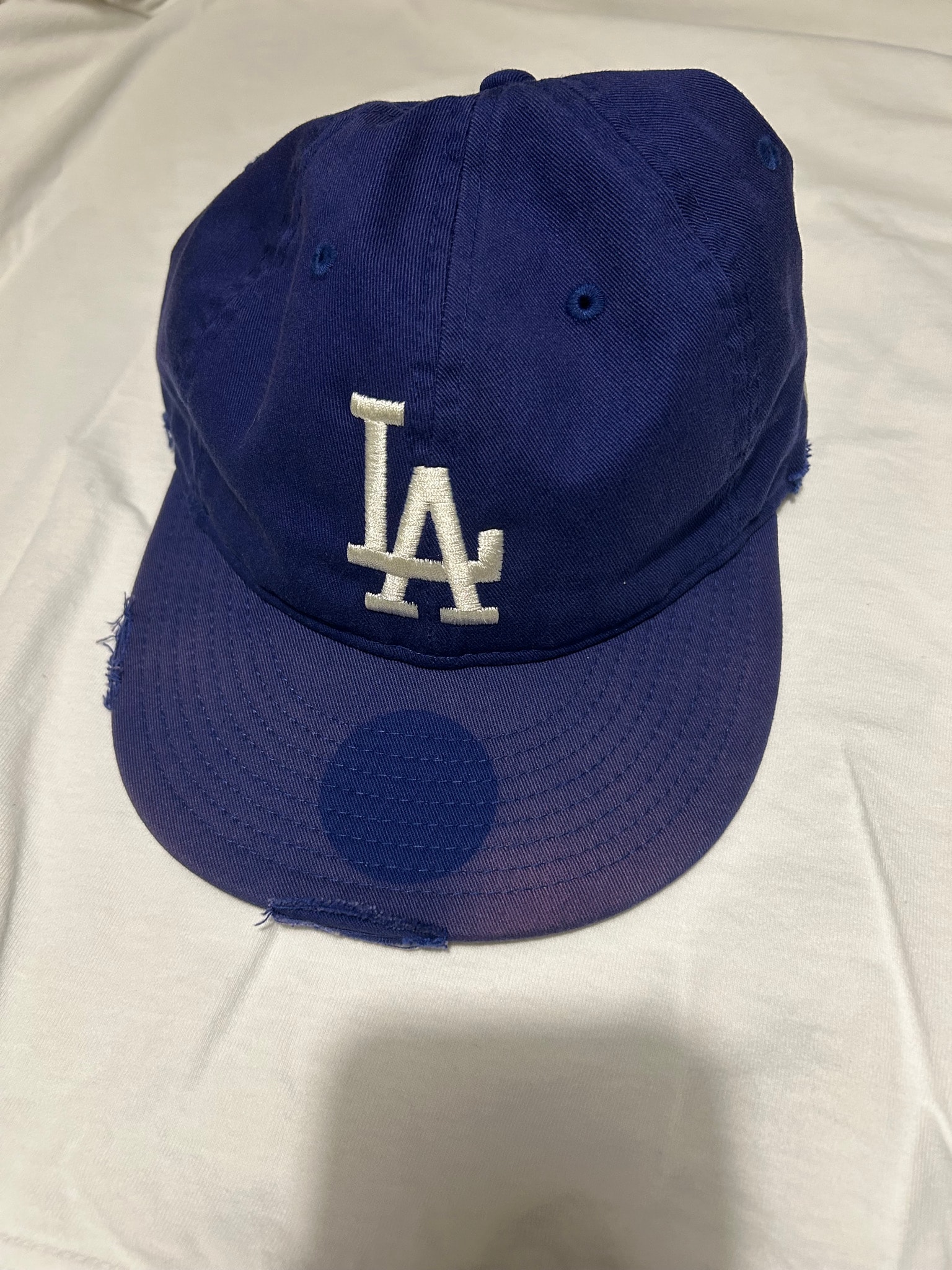 NEW ERA Powered by GORO NAKATSUGAWA (MIN-NANO) 9Thirty Los Angeles Dodgers Damage / Packable Visor / Monterey Wash "Dark Royal"