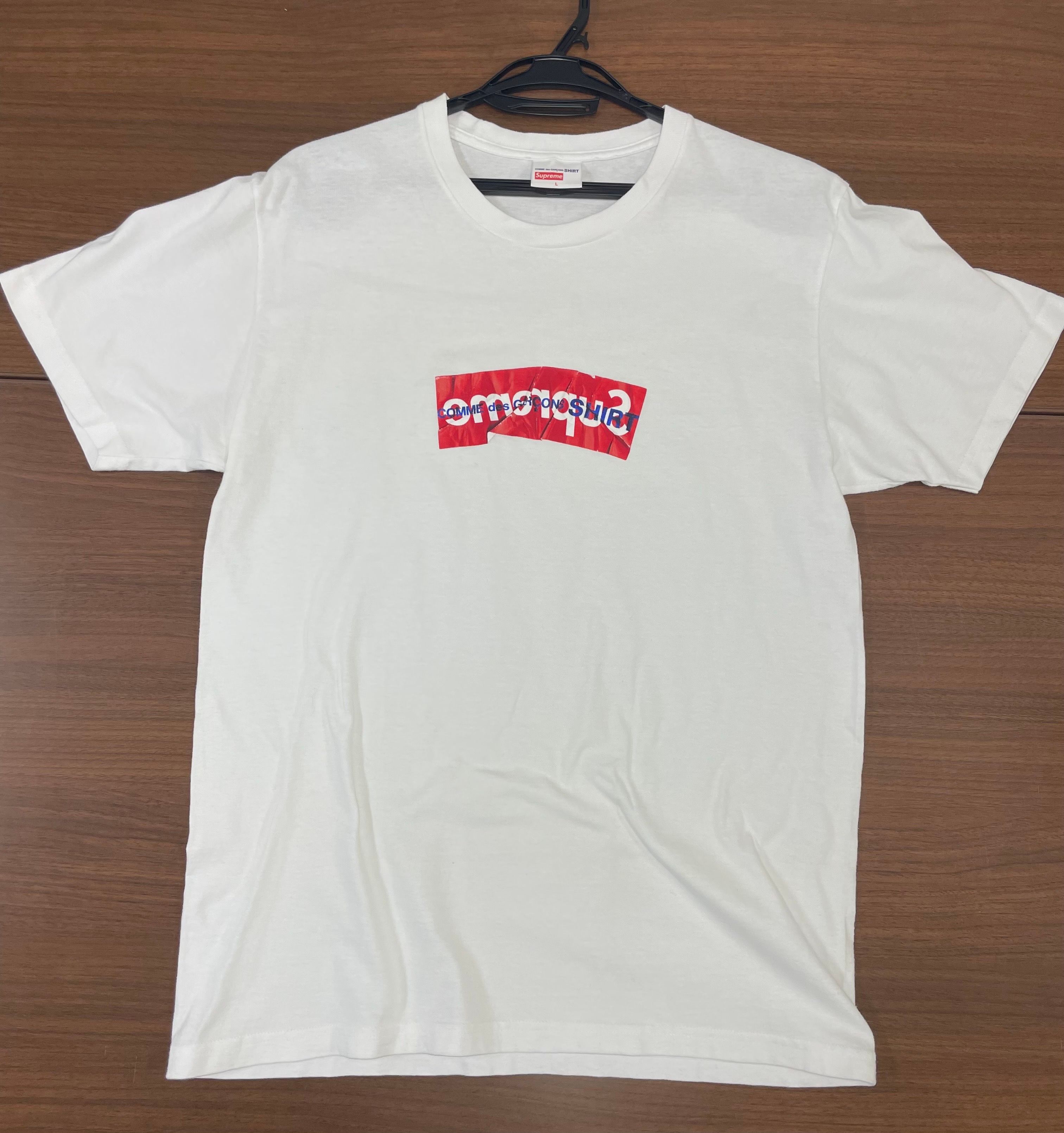 Supreme COMME des GARCONS SHIRT Box Logo Tee "White"