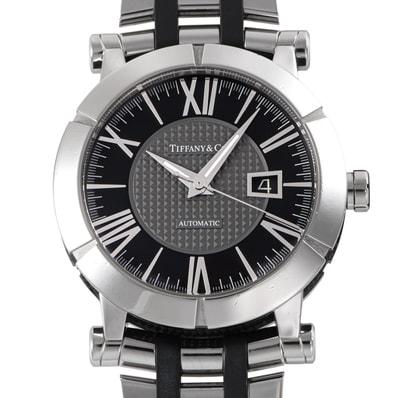 TIFFANY&Co. ティファニー アトラスジェント Z1000.70.12A10A00A ステンレススチール ラバー【中古】