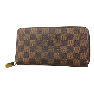 【6gd4588】ルイヴィトン 長財布 ダミエ ジッピーウォレット N60015 エベヌ【中古】レディース