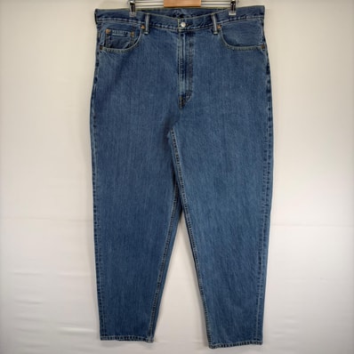 古着 リーバイス Levi's デニム パンツ 5ポケット テーパード ジップ 560 ジーンズ ジーパン 5ポケット w42 L36 ブルー系 メンズ