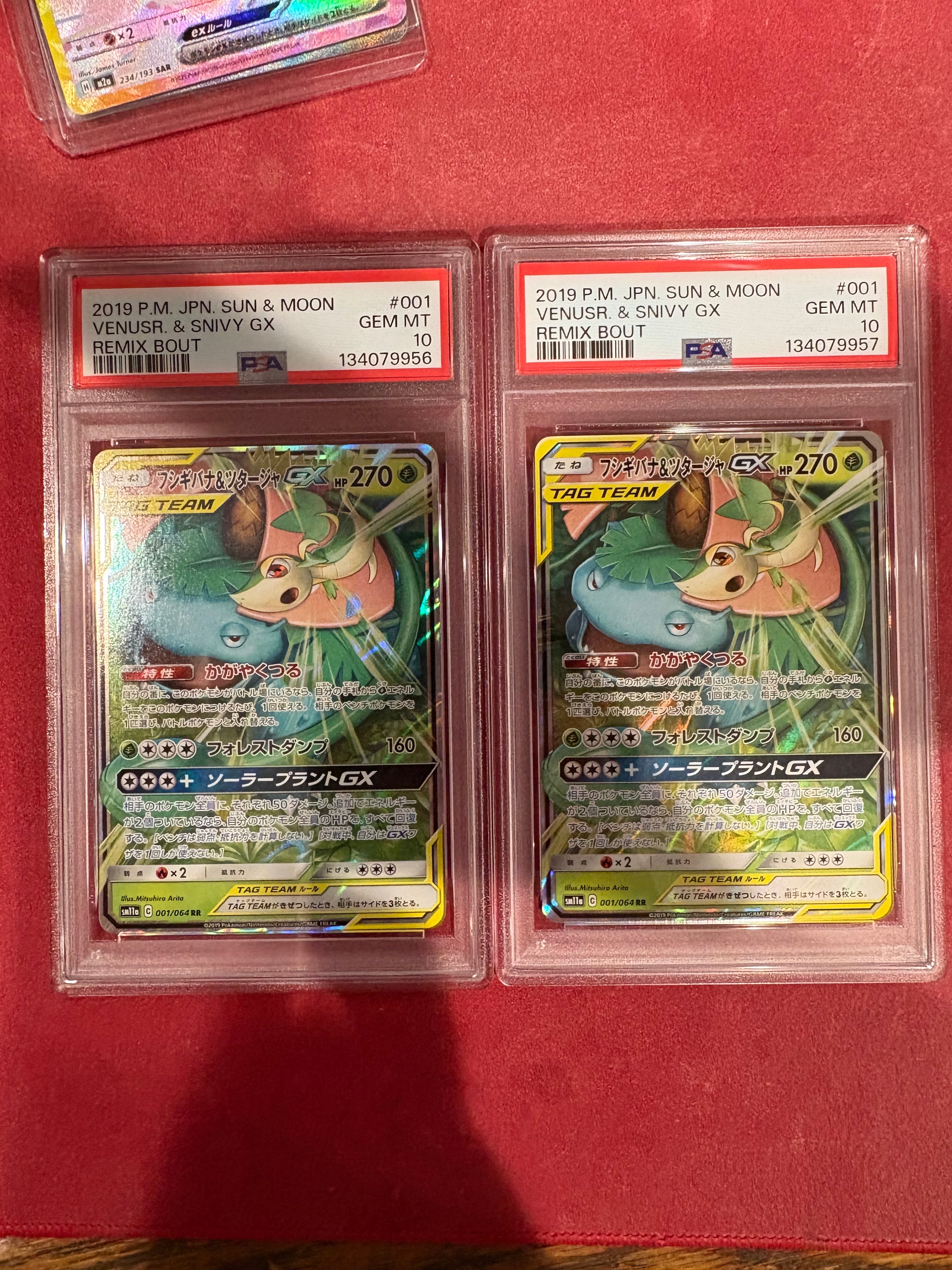 Venusaur & Snivy GX RR [SM11a 001/064](Enhanced Expansion Pack "Remix Bout")