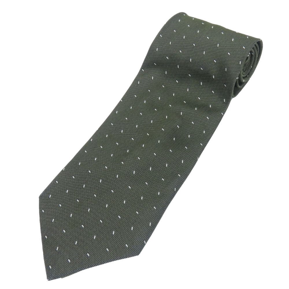 【中古】 ドルチェアンドガッバーナ ネクタイ シルク グリーン ダークグリーン系 ビジネス スーツ メンズ 男性 DOLCE&GABBANA