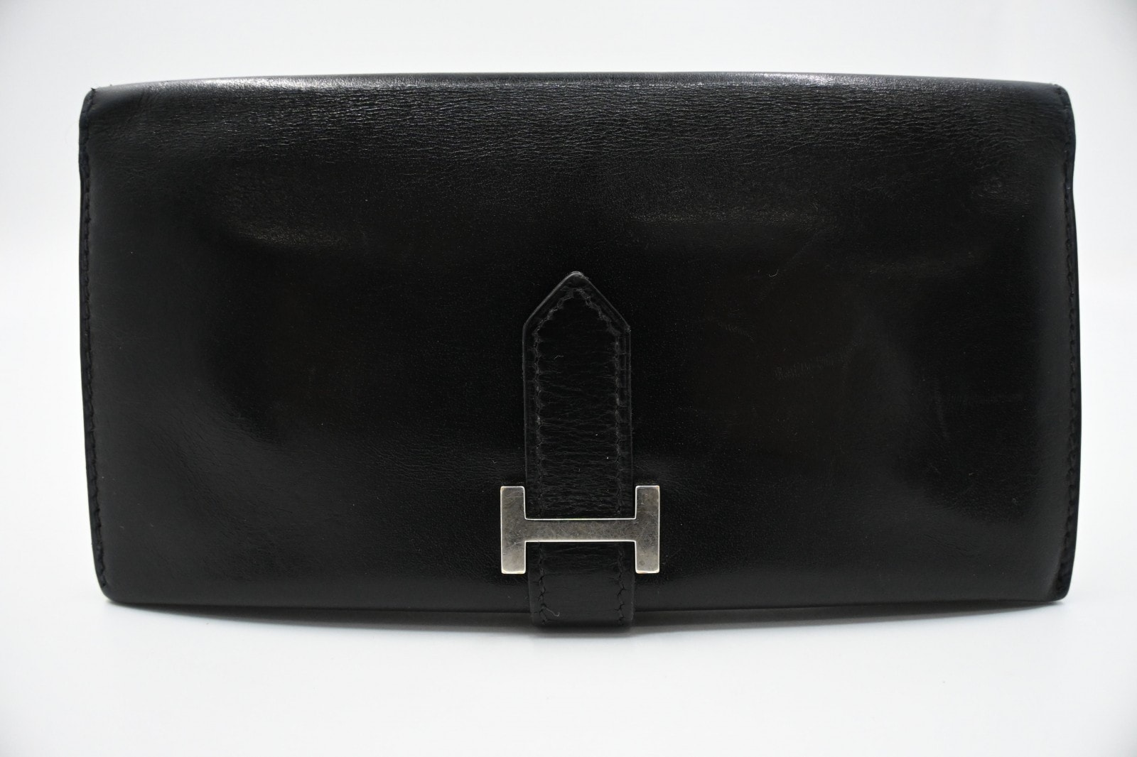 エルメス べアン クラシック ブラック ボックスカーフレザー □D