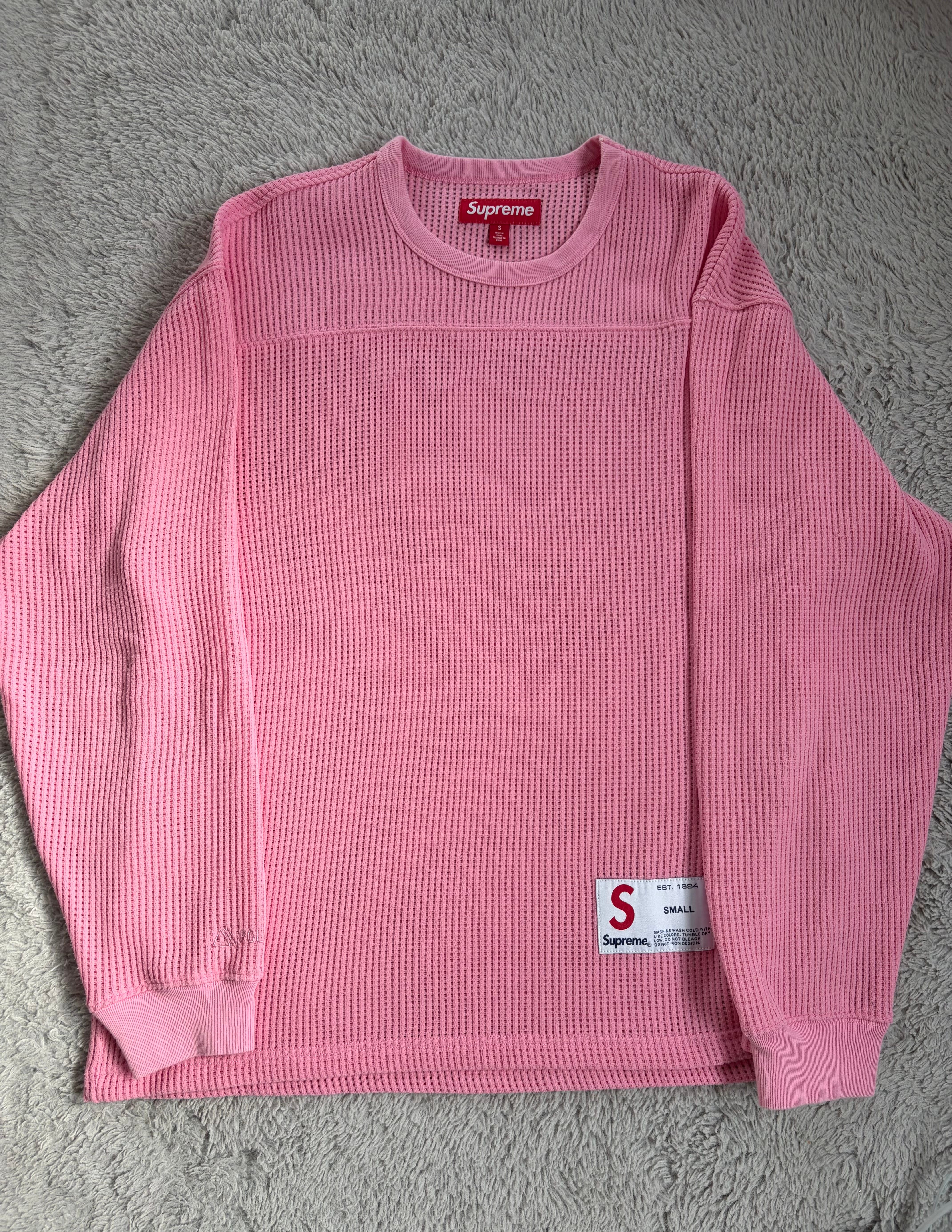 Supreme Polartec Mesh L/S Football Top "Pink"