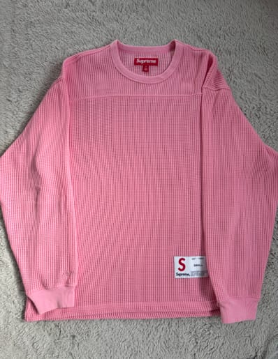 Supreme Polartec Mesh L/S Football Top "Pink"
