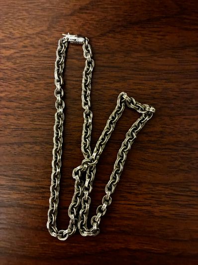 Chrome Hearts Paper Chain Necklace 45cm (18inch) "Silver"