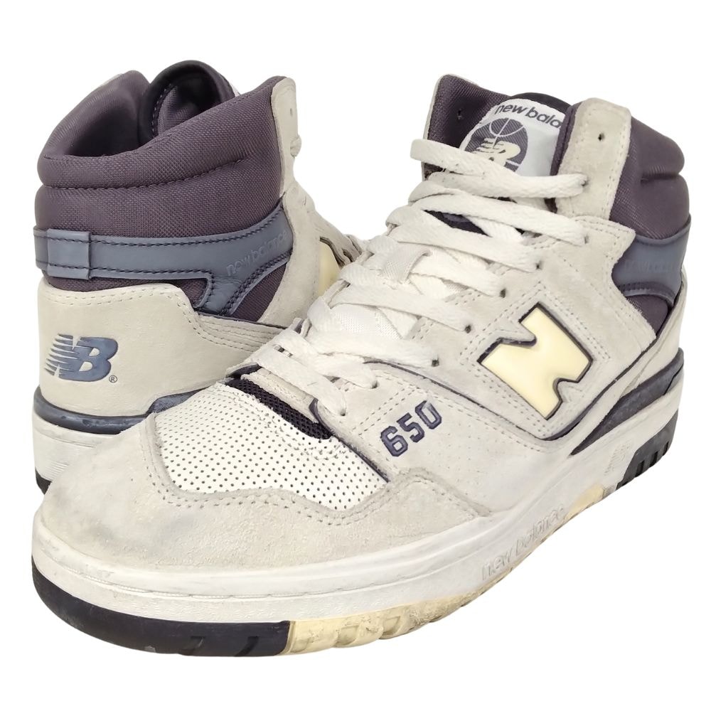 NEW BALANCE ニューバランス 品番 BB650RVP バスケットボール シューズ ホワイト パープル サイズUS9.5=27.5cm 51426