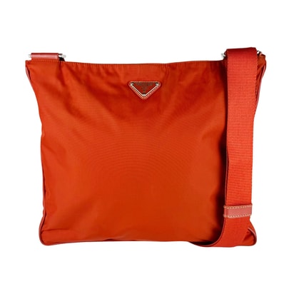 プラダ PRADA ショルダーバッグ ナイロン オレンジ ユニセックス【中古】 z11077