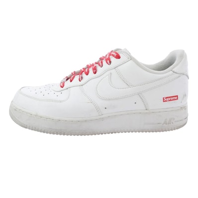 Supreme シュプリーム x Nike CU9225-100Air Force 1 Low AF1 ナイキ エアフォース1 ロー スニーカー ホワイト系 29cm【中古】
