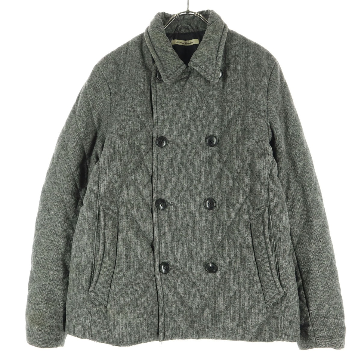 JOURNAL STANDARD ジャーナルスタンダード ウール混 長袖 キルティングジャケット M グレー 中綿入り