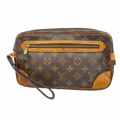 ★SALE【6db1960】ルイヴィトン クラッチバッグ モノグラム マルリードラゴンヌGM M51825 ブラウン【中古】メンズ