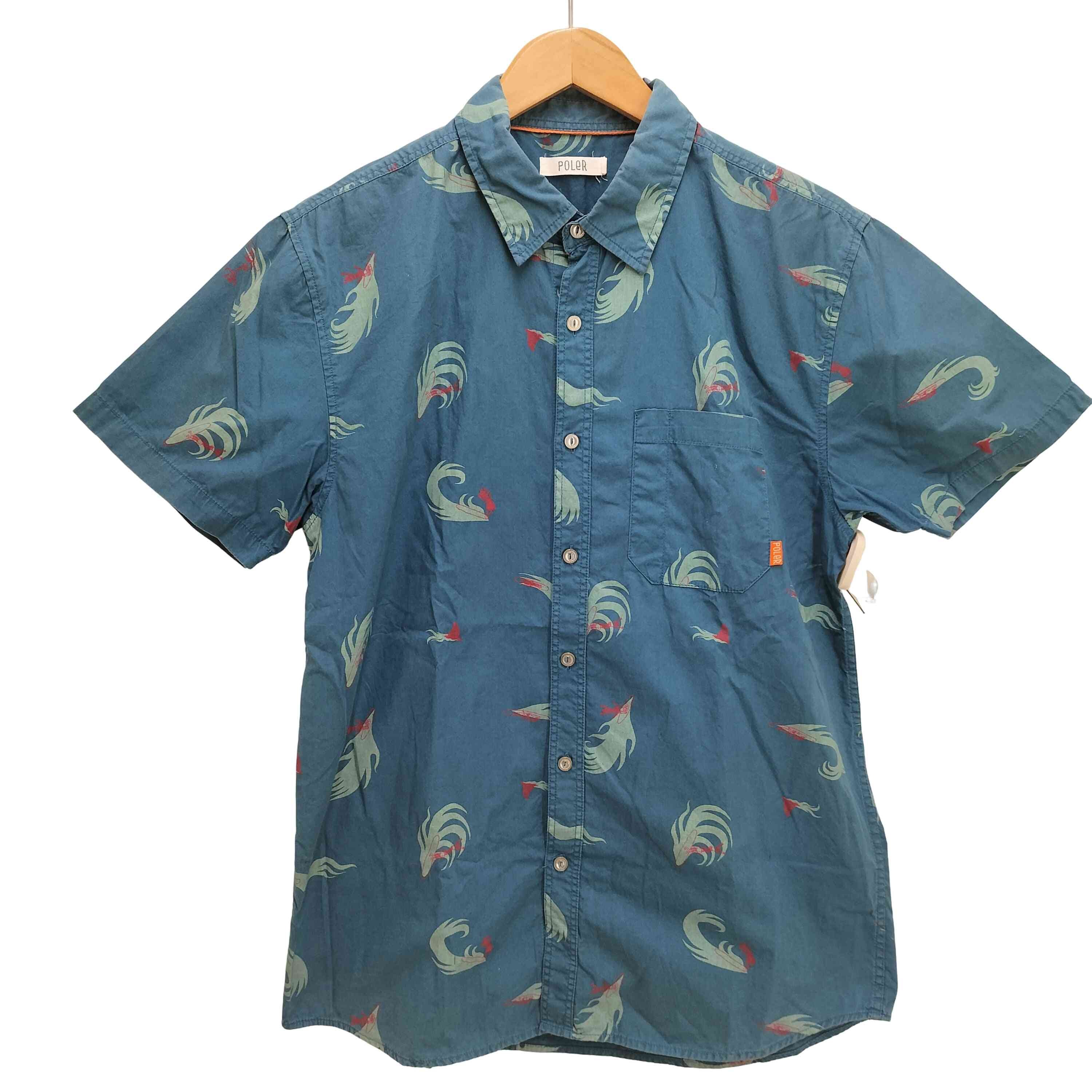 サーフ 総柄 S/S レギュラーカラー シャツ【1142904784217】
