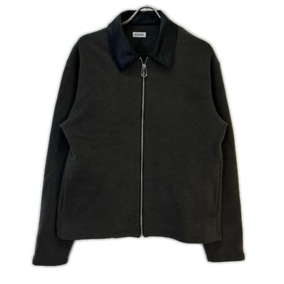 ジエダ 25AW グレー Leather Collar Fade Sweat Zip Jacket Jie-25W-CT04-B 2