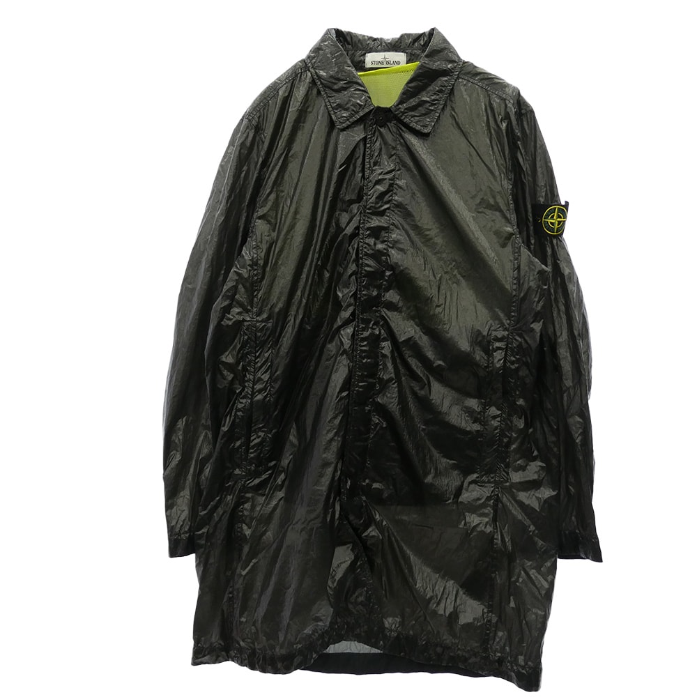 STONE ISLAND ストーンアイランド コート 21SS 741570534-A/741570534-B LUCIDO-TC PACKABLE TRENCH COAT 着脱可能メッシュライナー付き コーティング パッカブル ステンカラー【美品】【中古】