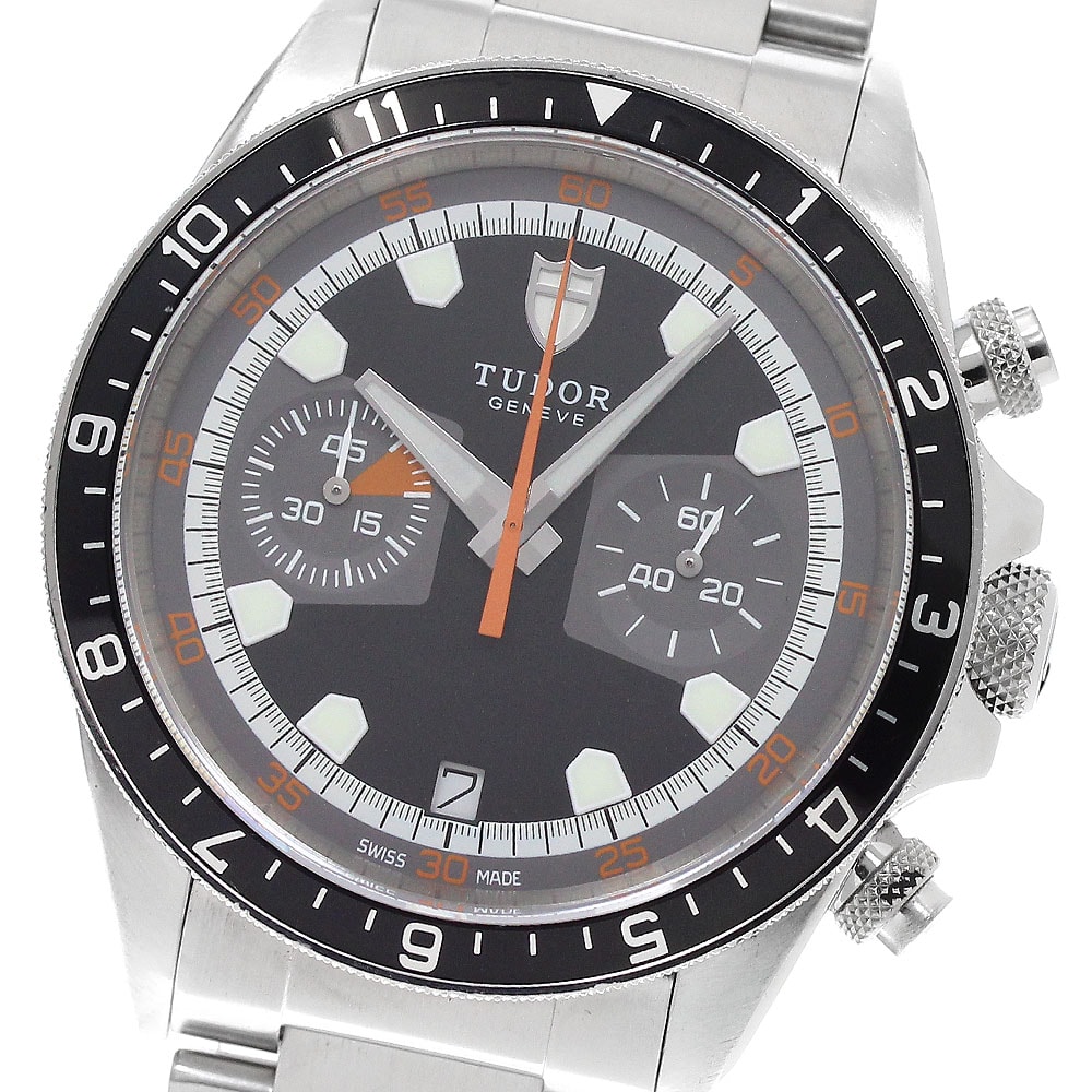 ☆良品  チュードル ヘリテージ クロノ デイト 70330 メンズ 【中古】