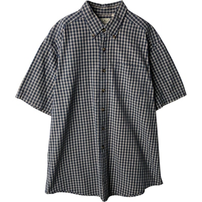古着 90~00年代 エルエルビーン L.L.Bean 半袖 ボタンダウン チェックシャツ メンズL相当 ヴィンテージ/eaa638180