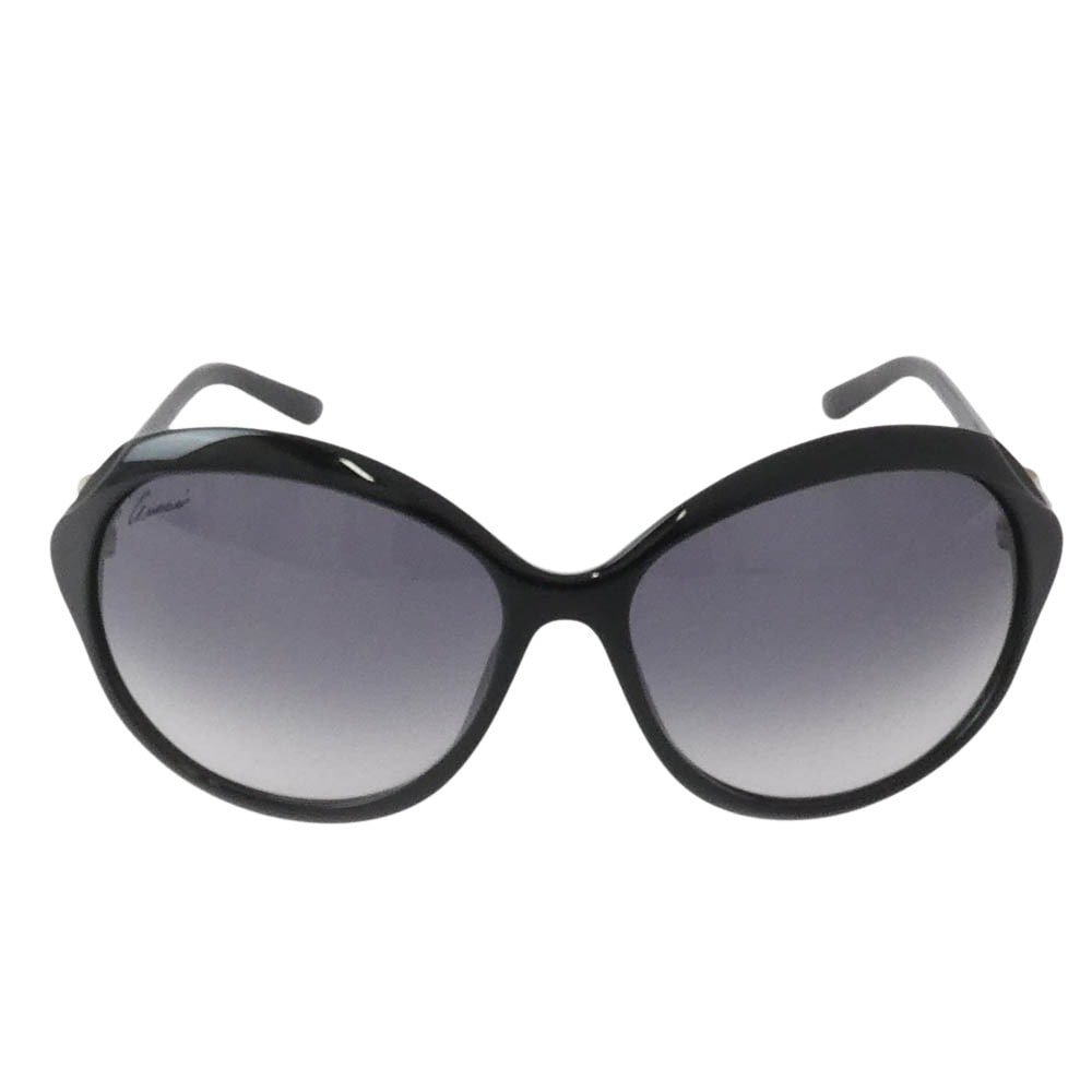 GUCCI グッチ サングラス GG3130/S Rounded Gradient Bamboo バンブー サングラス フレーム:ブラック系 レンズ:ブラック系 59□15-125【中古】