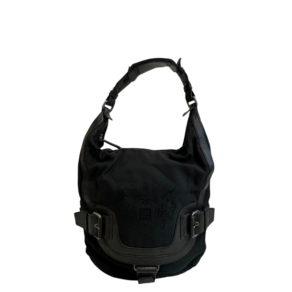 ジバンシィ GIVENCHY ショルダーバッグ ロゴ刺繍 ブラック