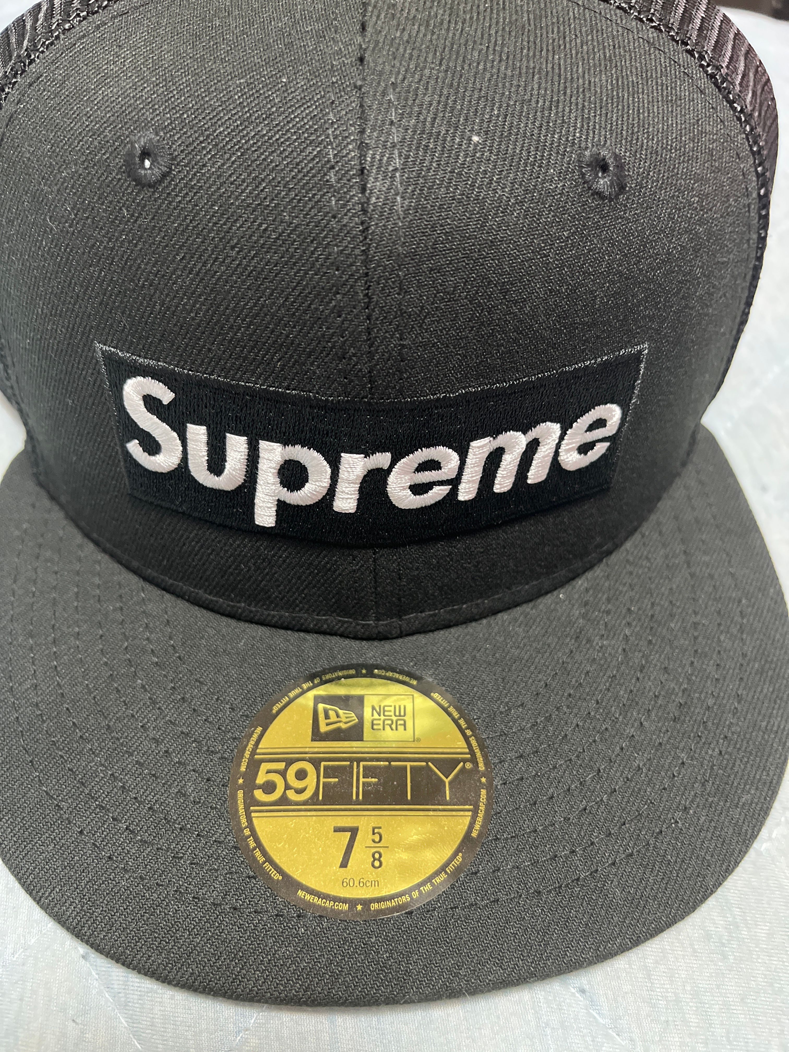 Supreme Box Logo Mesh Back New Era "Black" (22SS)