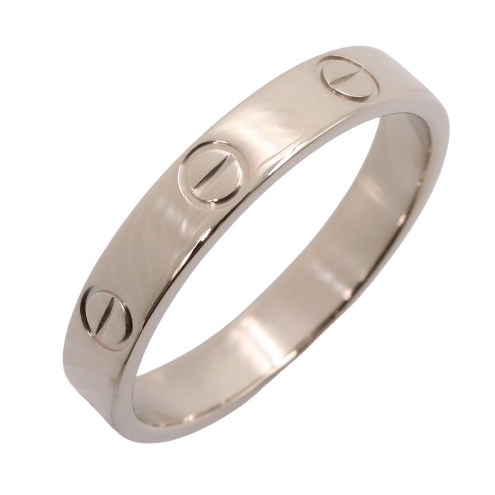 カルティエ CARTIER ミニラブリング リング・指輪 ジュエリー K18WG(ホワイトゴールド) メンズ レディース シルバー系 B4085100 【中古】