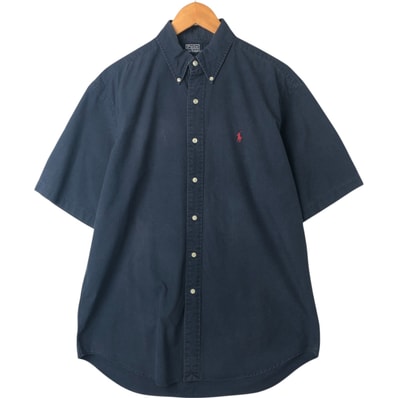 古着 ラルフローレン Ralph Lauren RALPH LAUREN 半袖 ボタンダウンシャツ メンズM相当/eaa541738