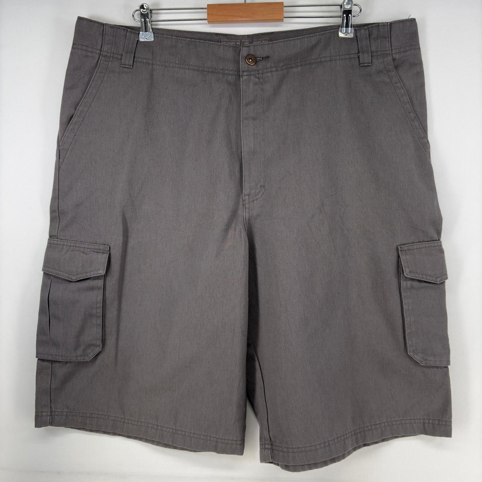古着 ディッキーズ Dickies ショートパンツ カーゴパンツ ワーク ワンポイント ハーフパンツ 大きいサイズ w42  グレー メンズ