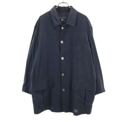 Burberrys バーバリーズ 90s オールド 日本製 ステンカラーコート LA ネイビー