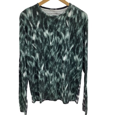 BALENCIAGA バレンシアガ メンズ 長袖カットソー ロングTシャツ SIZE M グリーン