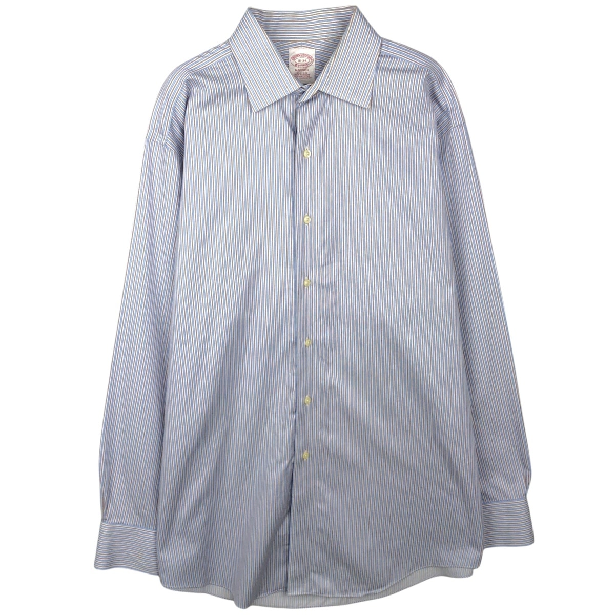 古着 ブルックスブラザーズ Brooks Brothers Est.1818 MADISON 長袖 コットンストライプシャツ メンズL相当/eaa643332