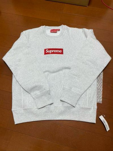 Supreme Box Logo Crewneck Sweatshirt "Ash Grey" (18FW)