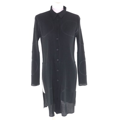 極美品 イッセイミヤケ カーディガン ブラック M IM84-FJ919