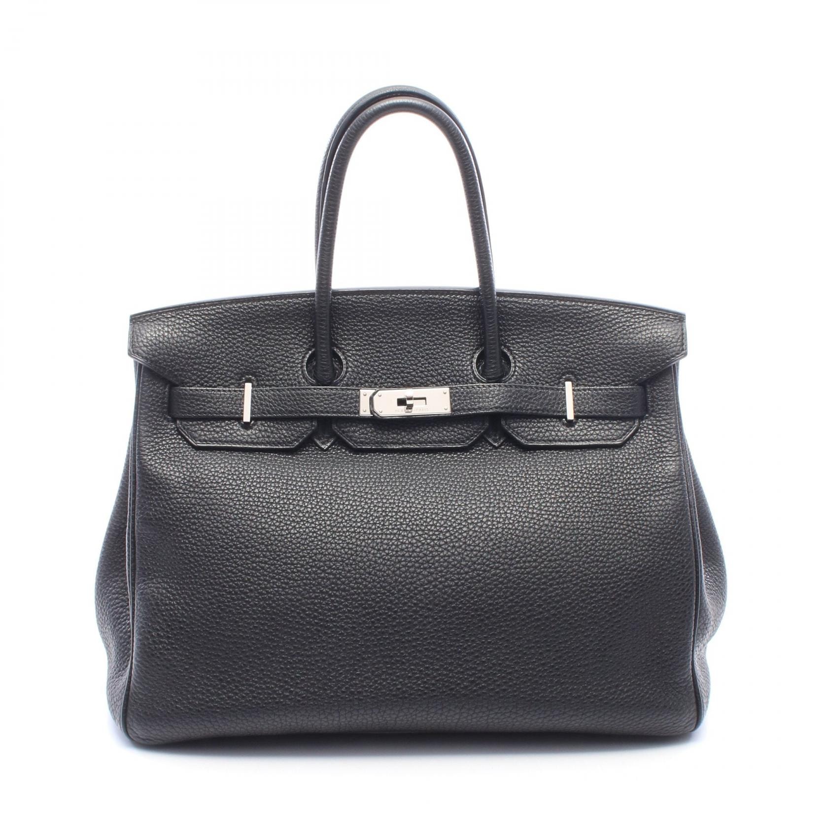 エルメス HERMES バーキン35 ハンドバッグ バッグ レザー トゴ トゴ □O刻印(2011年製造) レディース ブラック系 【中古】