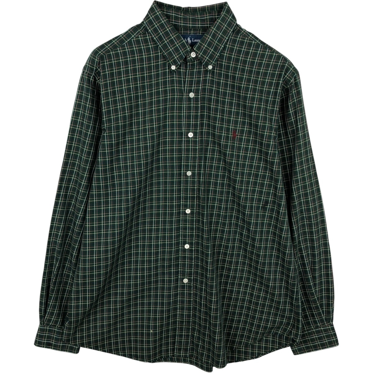 古着 ラルフローレン Ralph Lauren CLASSIC FIT クラシックフィット 長袖 ボタンダウンチェックシャツ メンズXL相当/eaa649969