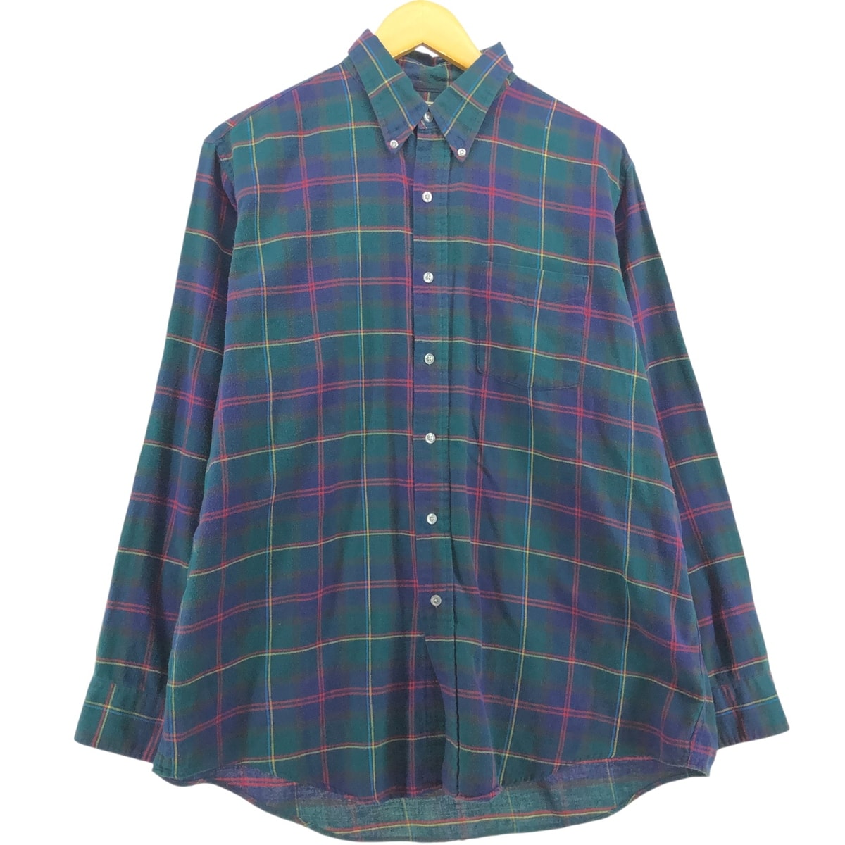 古着 80年代 エルエルビーン L.L.Bean 長袖 ボタンダウン フランネルチェックシャツ USA製 メンズXL相当 ヴィンテージ/eaa559781